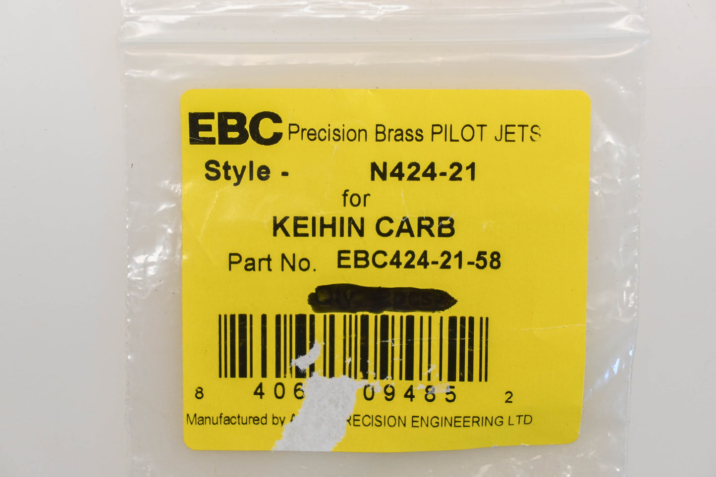 EBC EBC424-21-58 #58 Brass Pilot Jets Qty 2 NOS