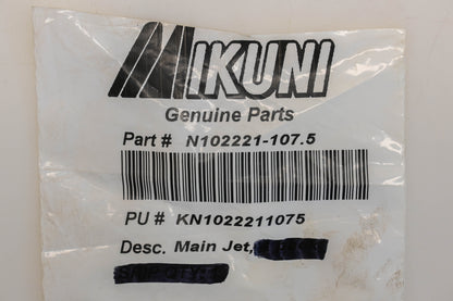 Mikuni N102221-107.5, N102.221-107.5 #107.5 Main Jets Qty 3 NOS