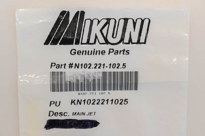 Mikuni N102221-102.5, N102.221-102.5 #102.5 Main Jets Qty 3 NOS