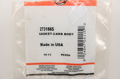 New OEM Briggs & Stratton 273186S Carburetor Body Gasket Qty 2 NOS