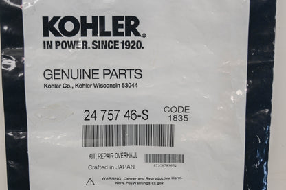 Kohler 24 757 46-S Carburetor Repair Kit NOS