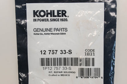 Kohler 12 757 33-S, 1275733S Fuel Shutoff Solenoid Repair Kit NOS