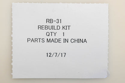 Zama RB-31 Carburetor Repair Kit NOS