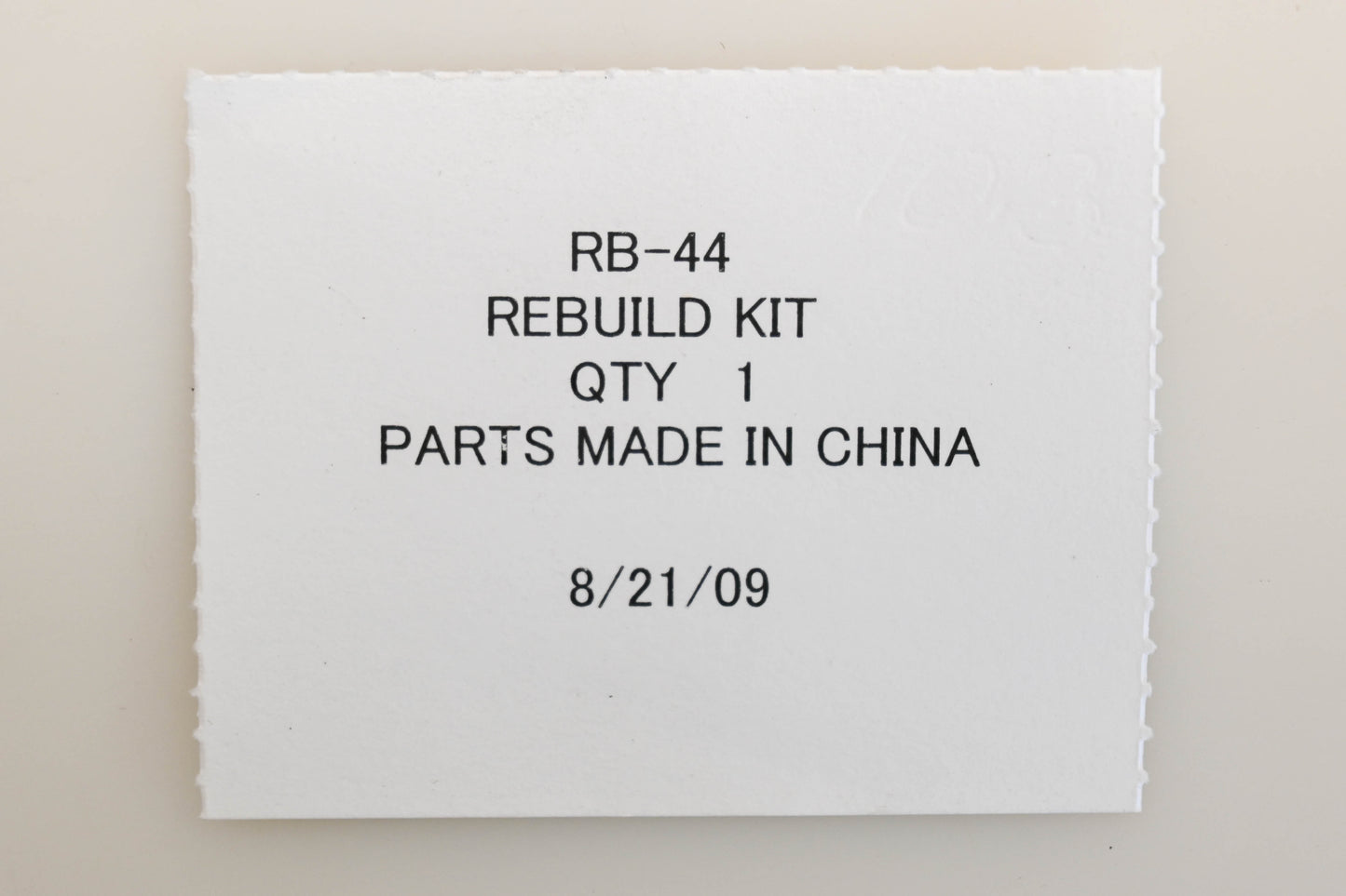 Zama RB-44 Carburetor Repair Kit NOS