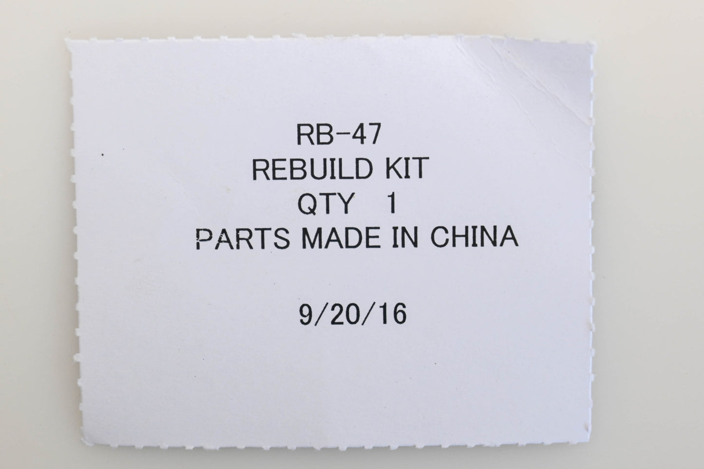 Zama RB-47 Carburetor Repair Kit NOS