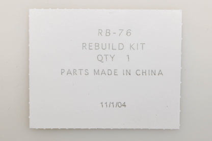 Zama RB-76 Carburetor Repair Kit NOS