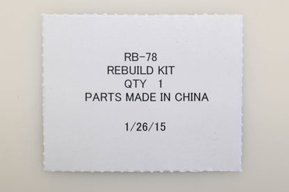 Zama RB-78 Carburetor Repair Kit NOS