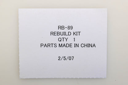 Zama RB-89 Carburetor Repair Kit NOS