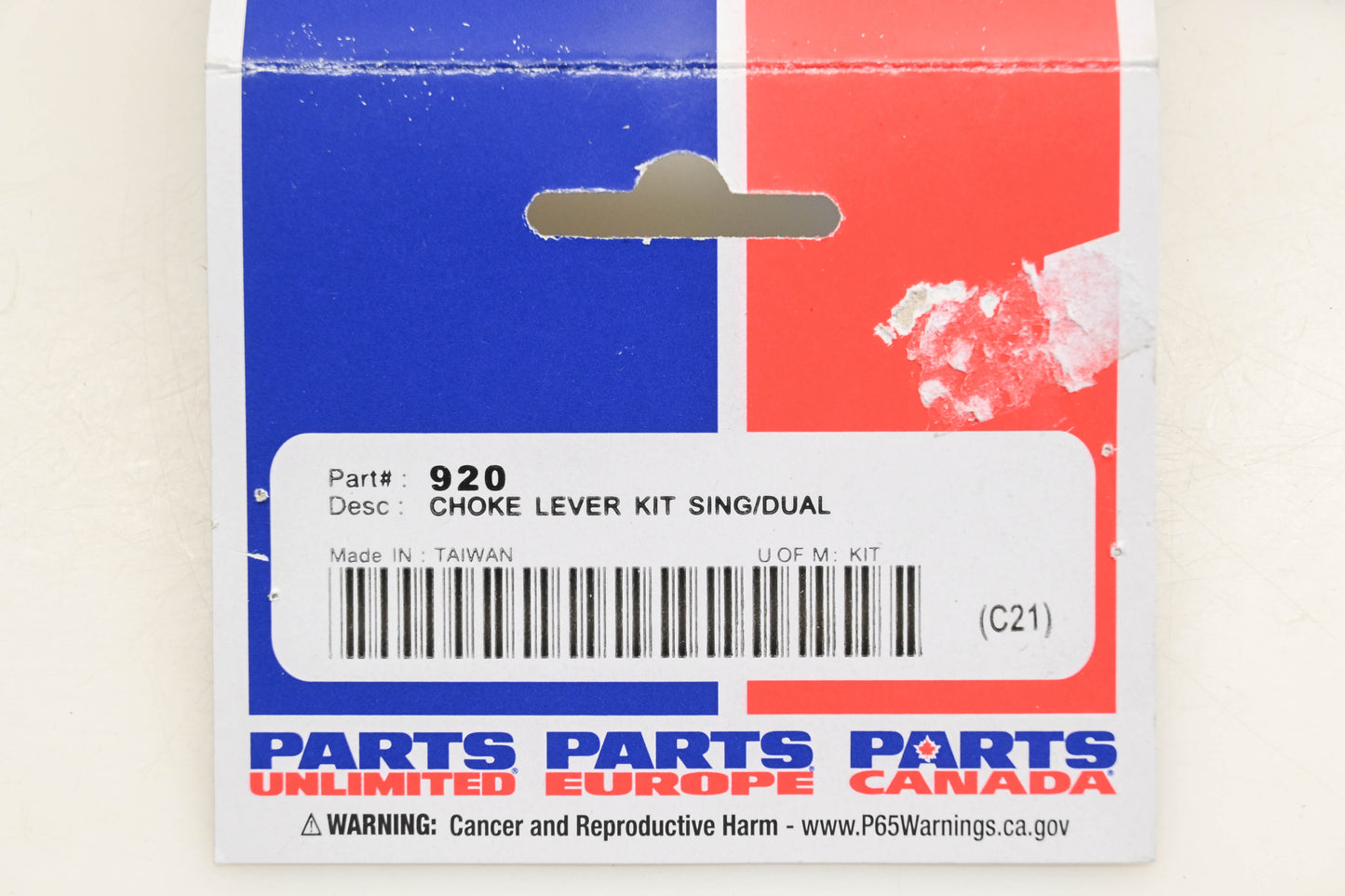 Parts Unlimited 920 Choke Lever Kit NOS