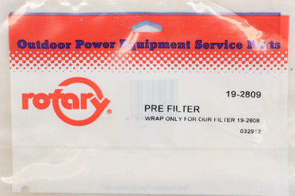 Rotary 19-2809, 17210-ZE8-013, 17210-ZE8-003 Pre-Filter NOS