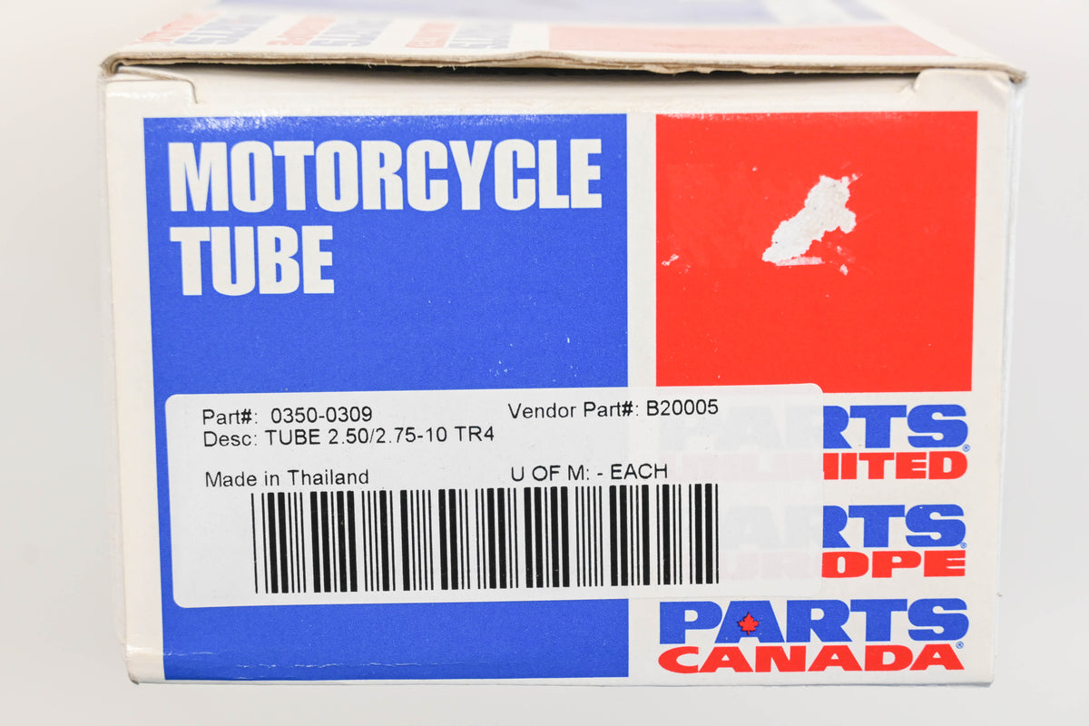 Parts Unlimited 0350-0309 2.50/2.75-10 TR4 Tube NOS