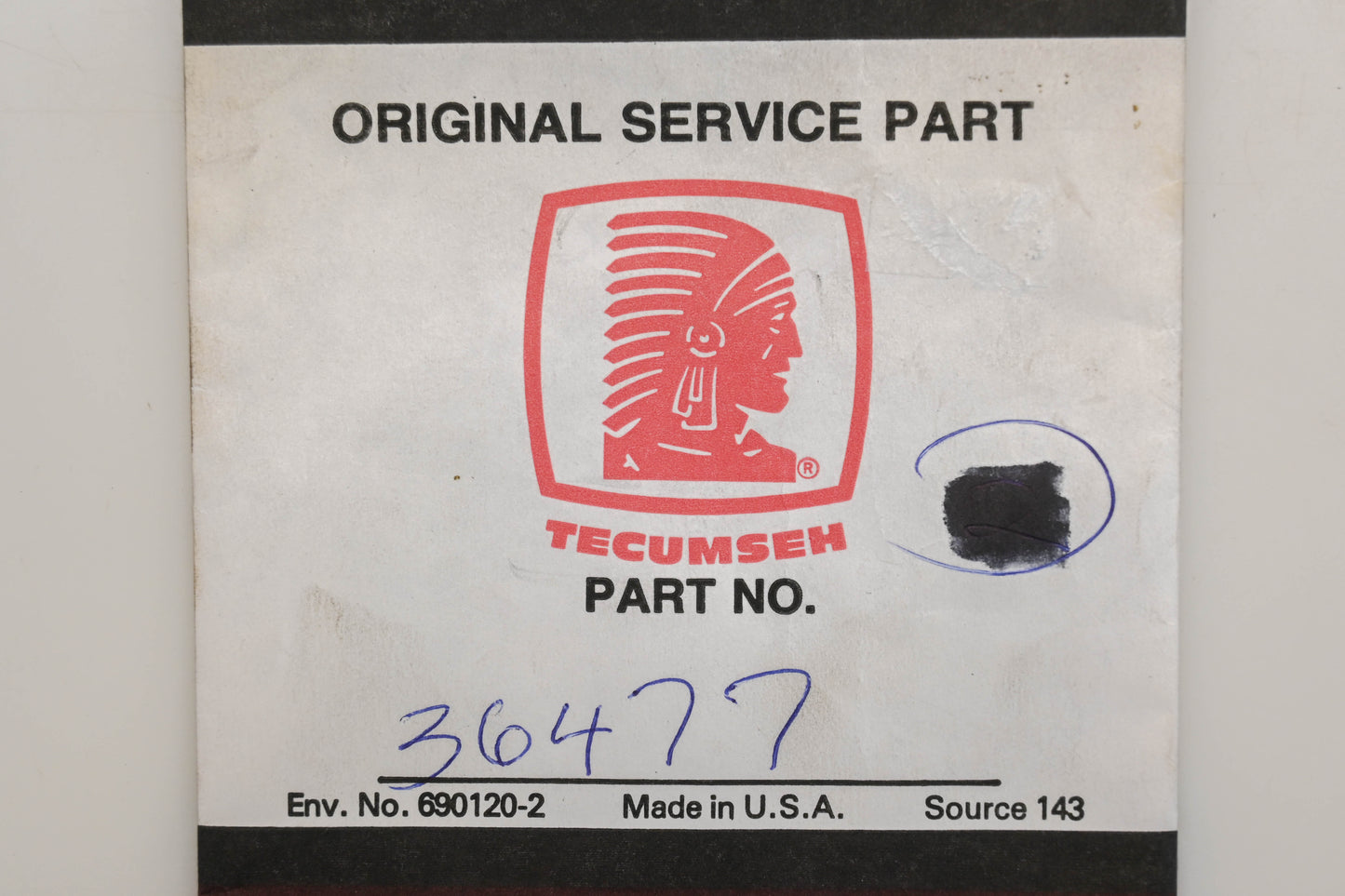 New OEM Tecumseh 36477 Head Gasket NOS
