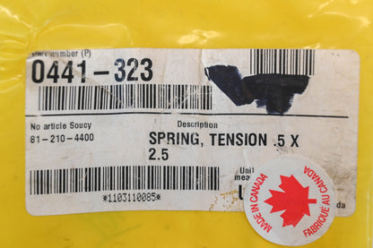 New OEM Arctic Cat 0441-323 1/2" x 2-1/2" Tension Springs Qty 2 NOS
