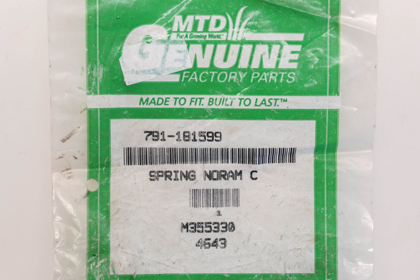 MTD 791-181599 Clutch Springs Qty 2 NOS