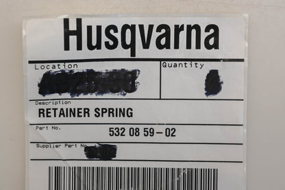 New OEM Husqvarna 532 08 59-02, 532085902 Retainer Springs Qty 2 NOS