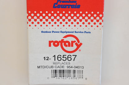 Rotary 12-16567, 754-04013, 954-04013 3/8" x 21-7/64" Drive Belt NOS