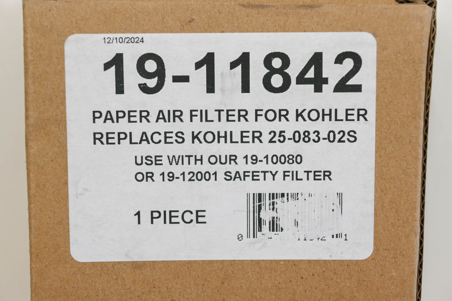 Rotary 19-11842, 25-083-02S Air Filter NOS