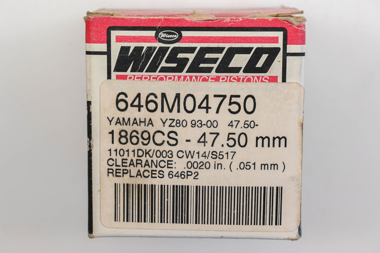Wiseco 646M04750 47.5mm Piston Kit NOS