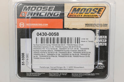 Moose Racing 0430-0058, 51-1008 Tie Rod End Kit NOS