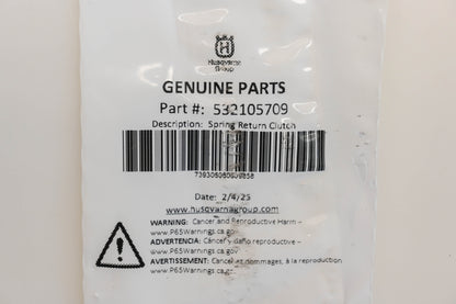 New OEM Husqvarna 532105709 3/4" x 7" Clutch Return Spring NOS