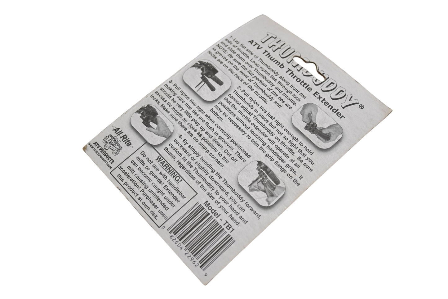 Thumbuddy TB1 ATV Thumb Throttle Extender Kit NOS