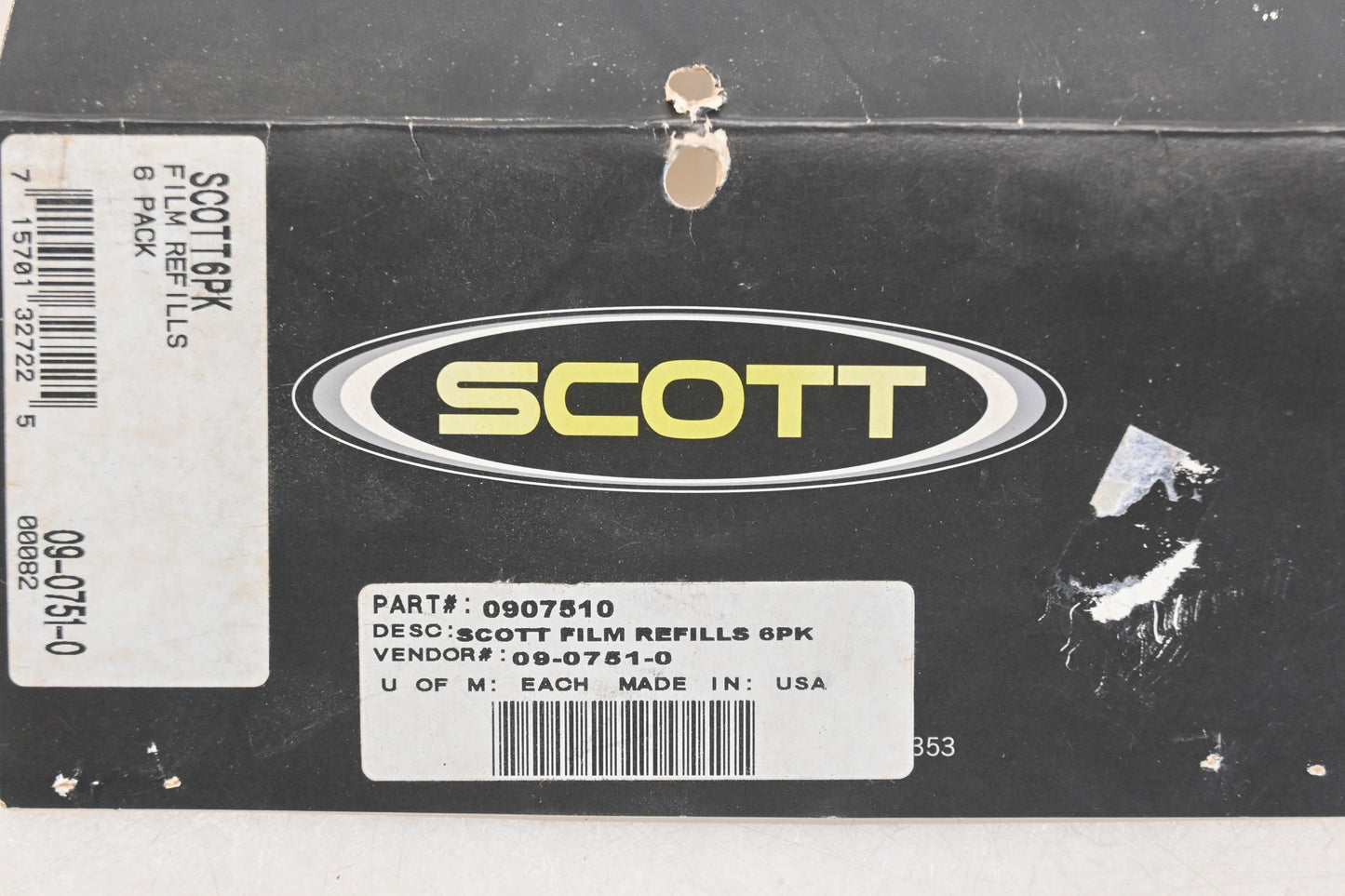 Scott 0907510, 09-0751-0 Goggle Film Rolls Qty 6 NOS