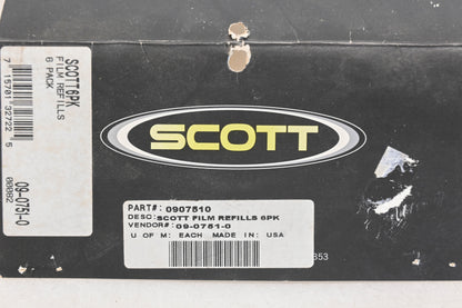 Scott 0907510, 09-0751-0 Goggle Film Rolls Qty 6 NOS