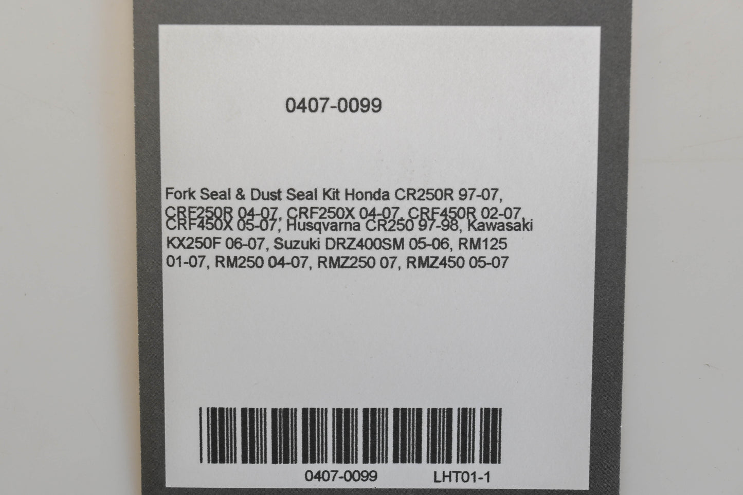 Moose 0407-0099 Fork Seal Kit NOS