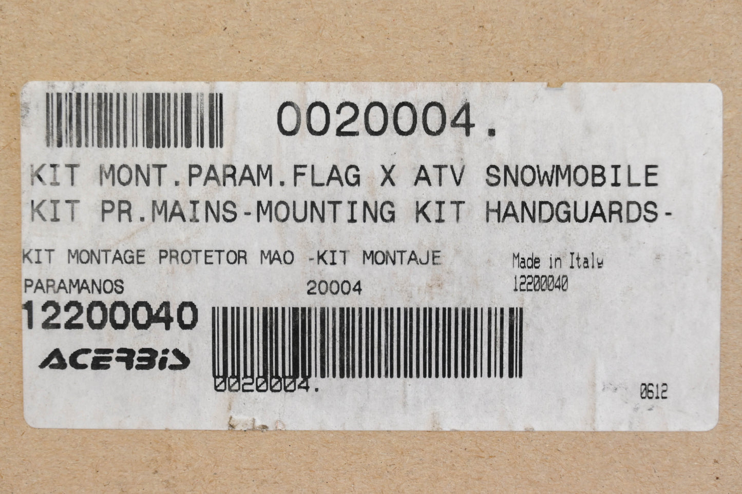 Acerbis 0020004 Handgaurd Mounting Kit NOS