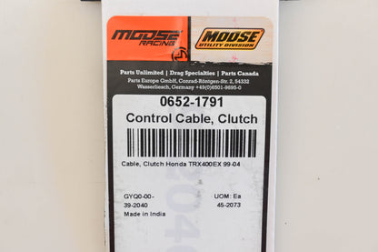 Moose 0652-1791, 39-2040 Clutch Cable NOS