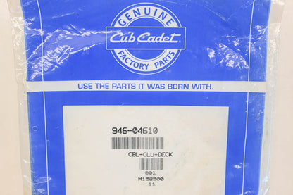 Cub Cadet 946-04610 Deck Control Cable NOS