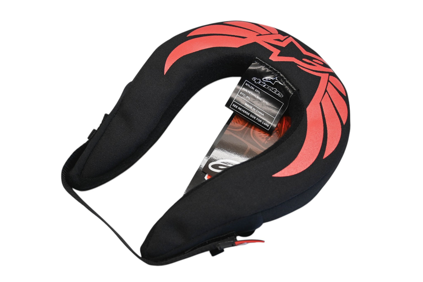 Alpinestars 674107 Black/Red Youth Neck Roll NOS