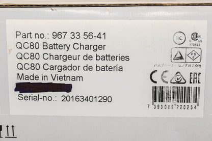 New OEM Husqvarna 967 33 56-41, QC80, 967335641 Charger Kit NOS