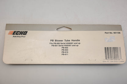 New OEM Echo 001106 Blower Tube Handle Assembly NOS