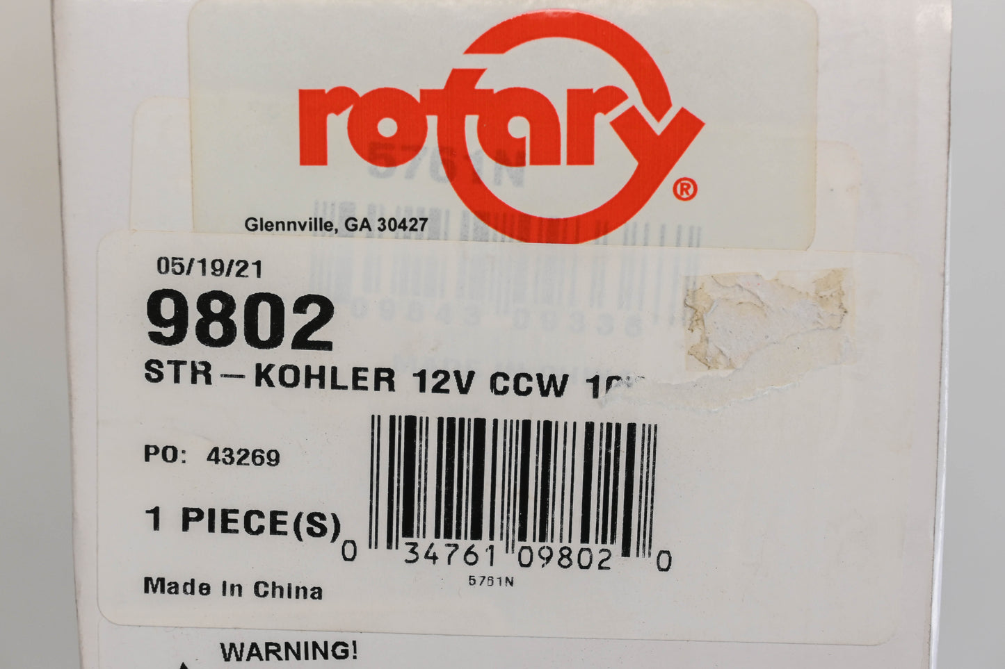 Rotary 26-9802, AK-20H4, 5761N-WBE Starter Assembly NOS