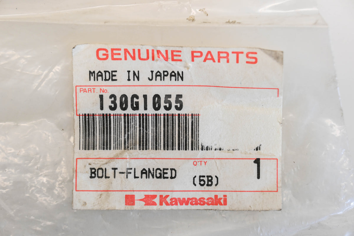 New OEM Kawasaki 130G1055 M10-1.25 x 55mm Flanged Bolt NOS