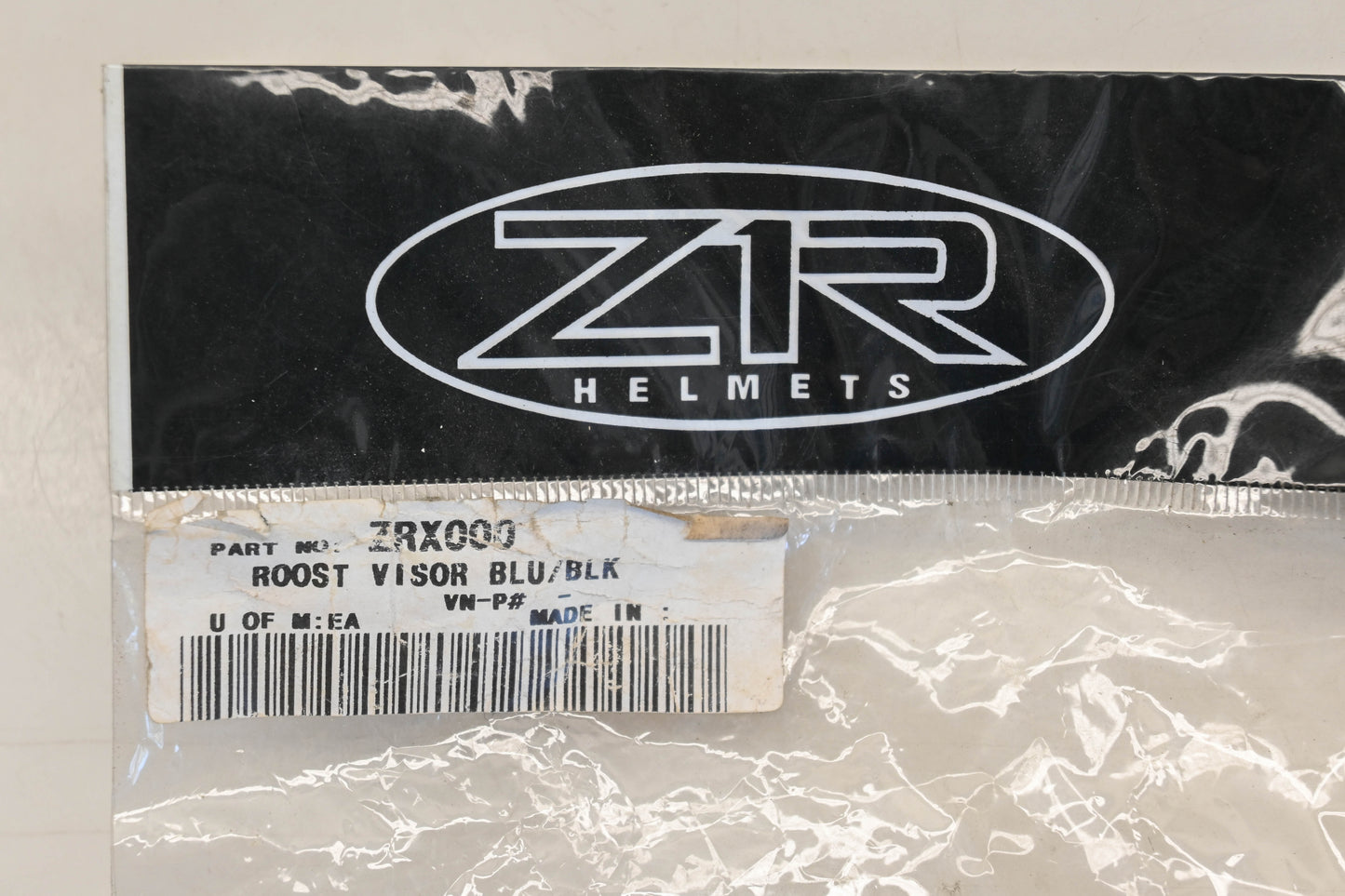 Z1R ZRX000 Blue/Black Roost Visor NOS