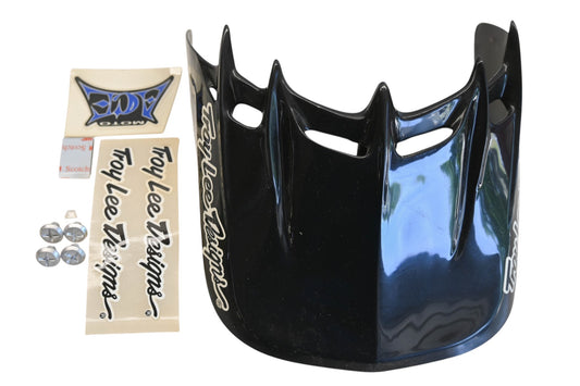 Troy Lee Designs 0670-0200, 06700200 Black Universal Moto Ace Visor Kit NOS