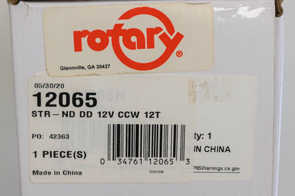 Rotary 26-12065, 31200-ZJ4-831, 1026656-01 Starter Assembly NOS