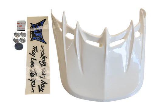 Troy Lee Designs 0670-4000, 06704000 White Universal Moto Ace Visor Kit NOS