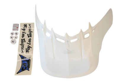 Troy Lee Designs 0670-4000, 06704000 White Universal Moto Ace Visor Kit NOS