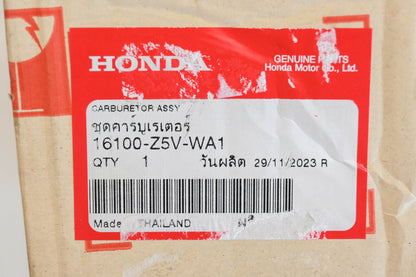 New OEM Honda 16100-Z5V-WA1 Carburetor NOS