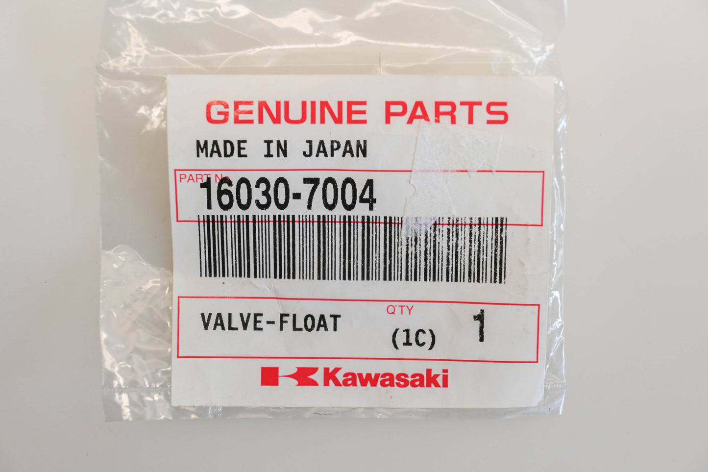New OEM Kawasaki 16030-7004 Float Valve NOS