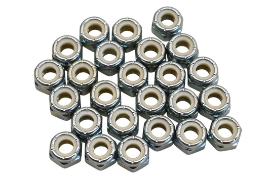Aftermarket AZ004A-12 1/4" x 28 Nylon Lock Nuts Qty 25 NOS