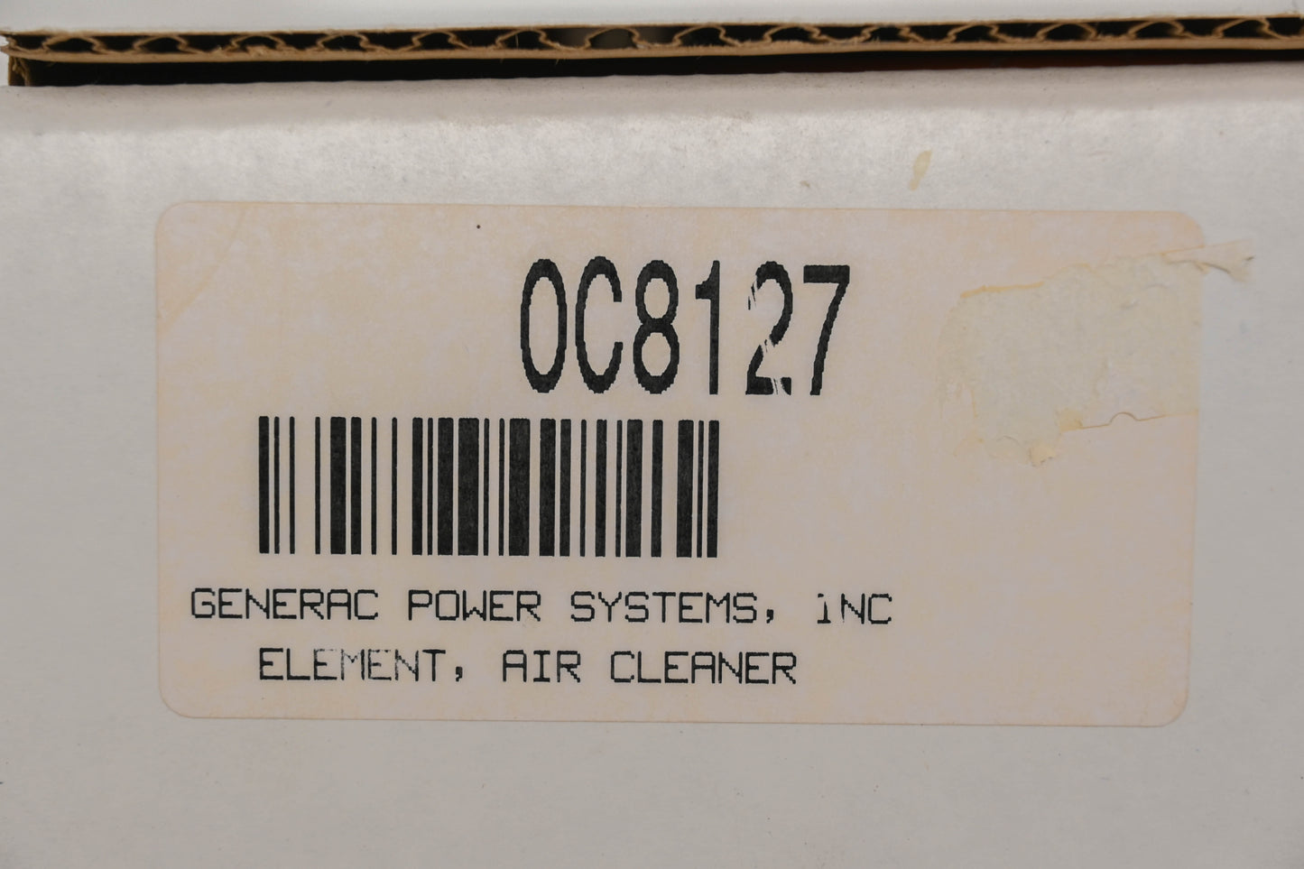 Generac 0C8127 Air Filter NOS