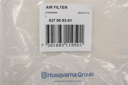 New OEM Husqvarna 537 00 93-01, 537009301 Air Filter NOS