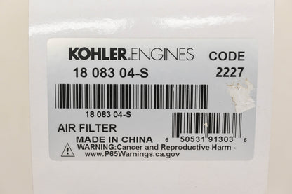 Kohler 18 083 04-S, 1808304S Air Filter Assembly NOS
