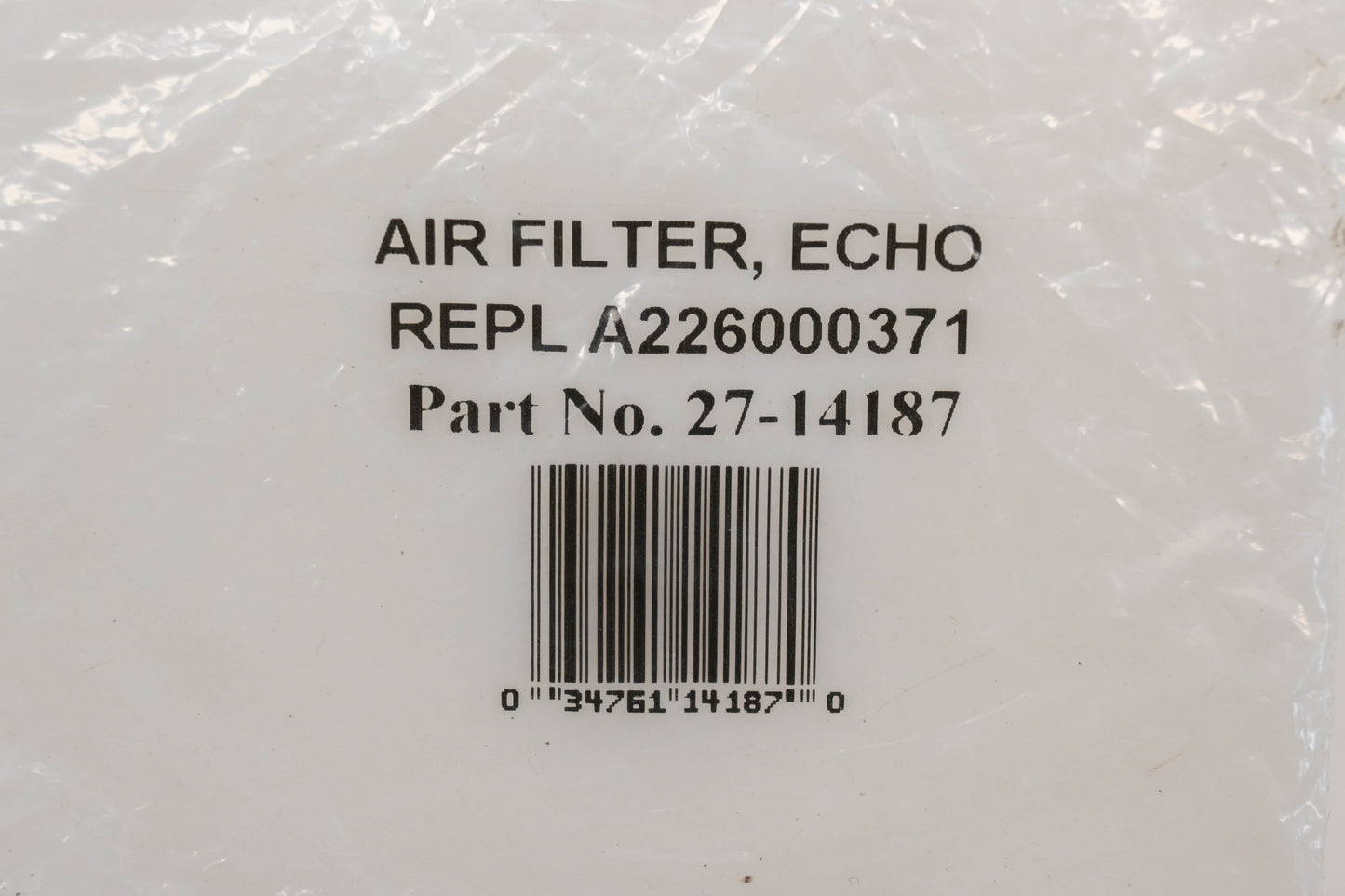 Rotary 27-14187, A226000371 Air Filter NOS