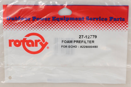 Rotary 27-12779, A226000480 Foam Pre-Filter NOS