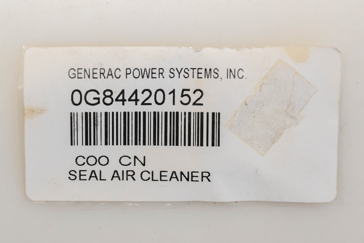 Generac 0G84420152 Air Filter Cover Gasket NOS
